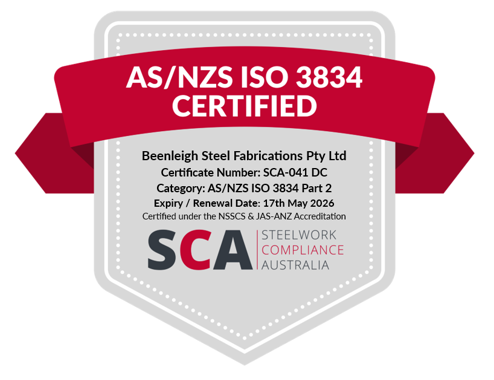 SCA 3834 Structural Steel Welding Certification